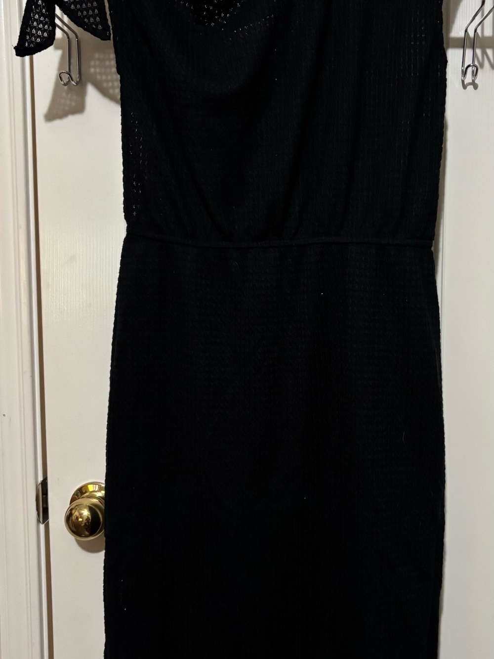 NWOT Cupshe Black Crochet Swim Coverup Dress